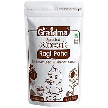 By Grandma Sprouted Cereal - Sprouted Ragi, Poha Rice, Sunflower seeds, Pumpkin Seeds - Distacart