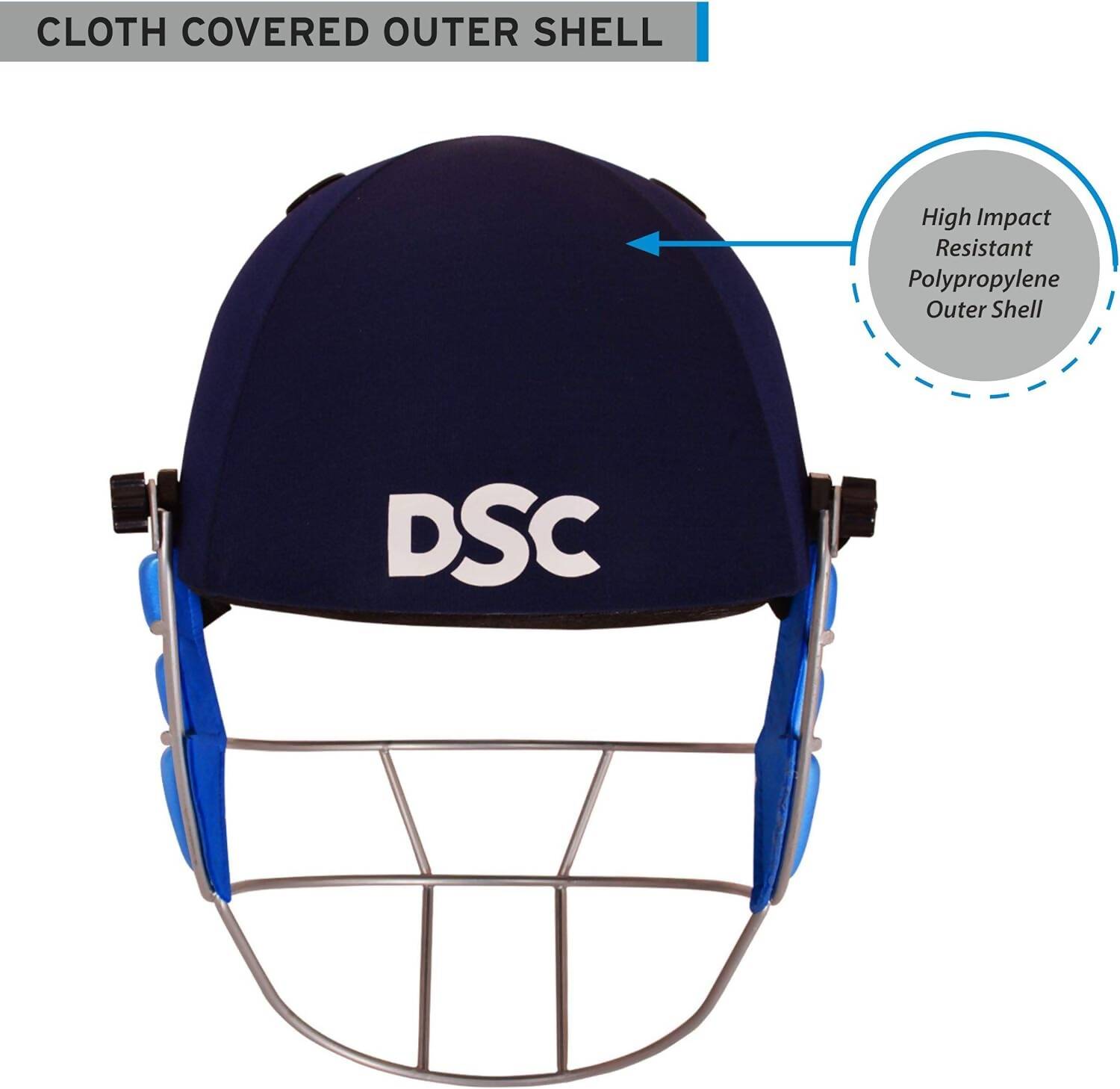 DSC Guard Cricket Helmet Small (Navy) - Distacart
