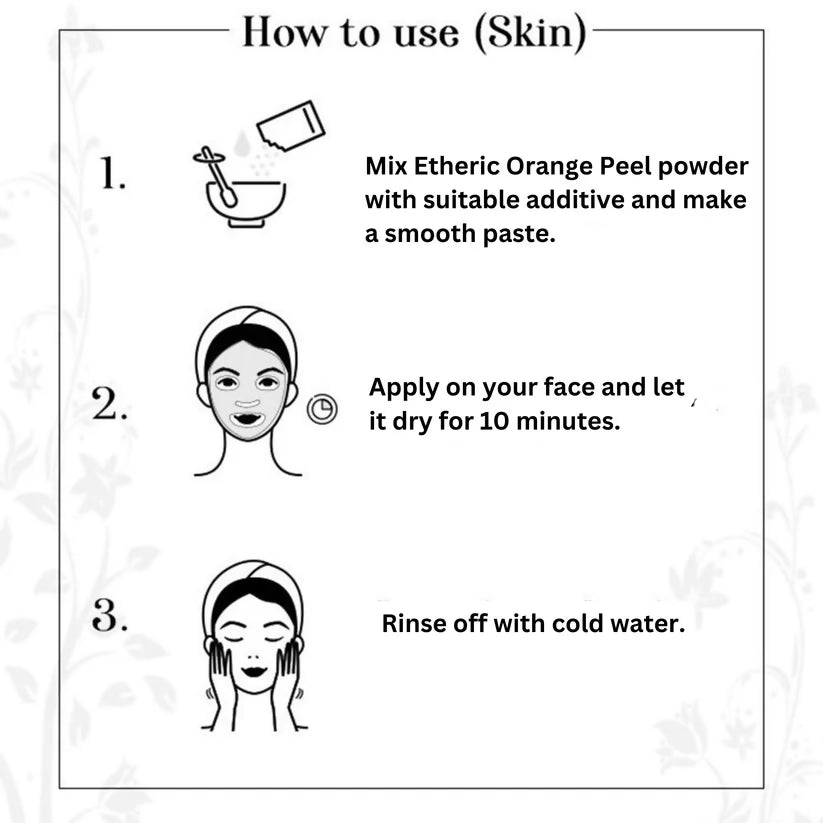 Etheric Orange Peel Powder – Natural Skin Brightening & Acne Care Face Pack - Dista