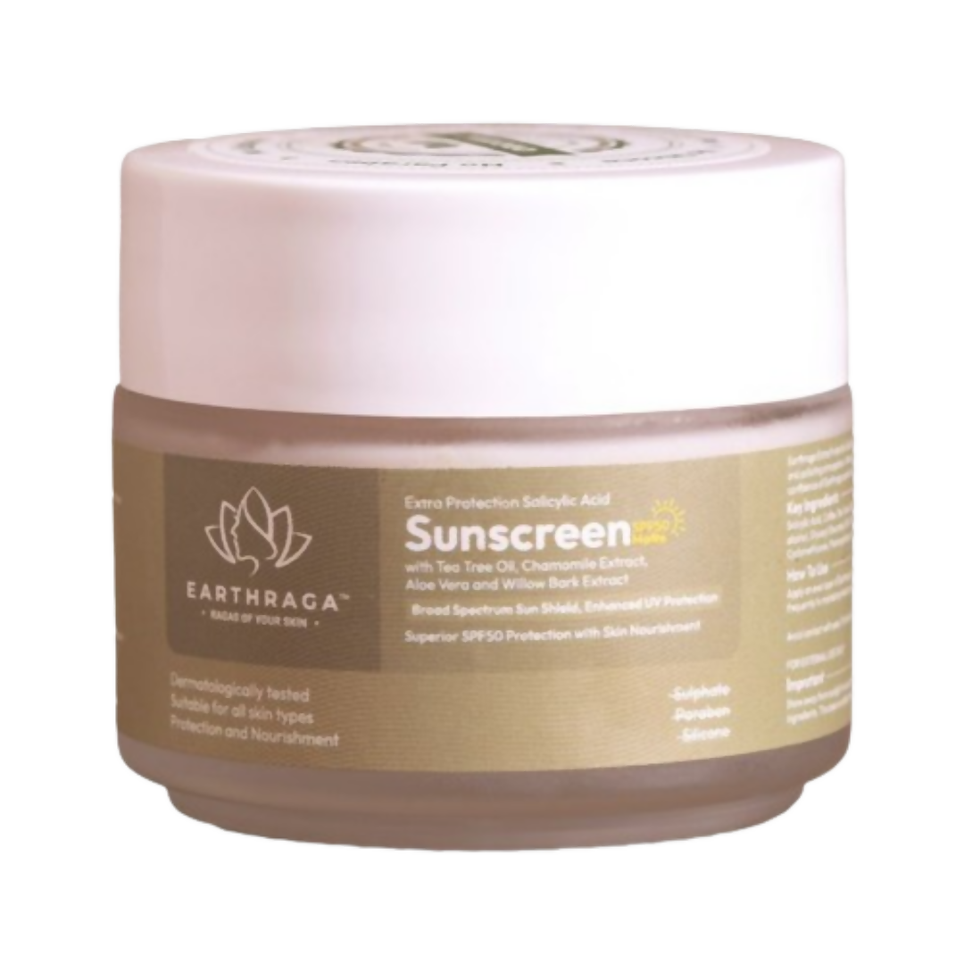 Earthraga Salicylic Acid Matte Sunscreen SPF 50 - Distacart