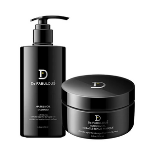 De Fabulous Marula Oil Shampoo + Miracle Repair Masque Combo - Distacart
