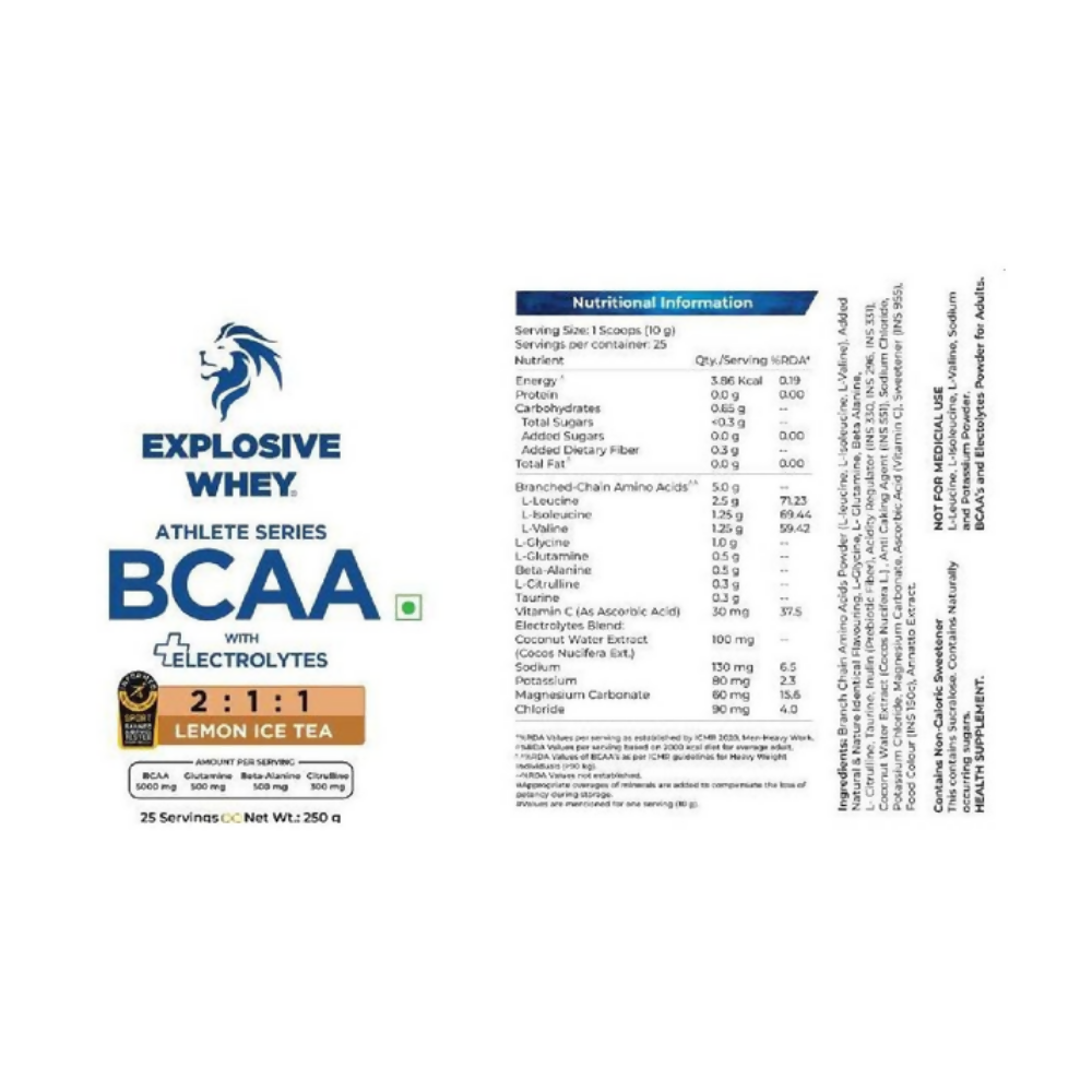 Explosive Whey Athlete Series BCAA - Distacart