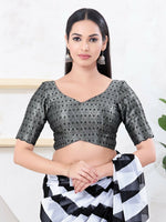 Thumbnail for Joban Fashion Black Tissue Elbow Sleeveless Back Open Blouse