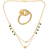 AanyaCentric Gold-plated Mangalsutra & Ring Set - Distacart