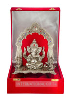Thumbnail for International Gift Silver-Plated Oxidized Finish Ganesha Idol - Distacart