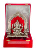 International Gift Silver-Plated Oxidized Finish Ganesha Idol - Distacart
