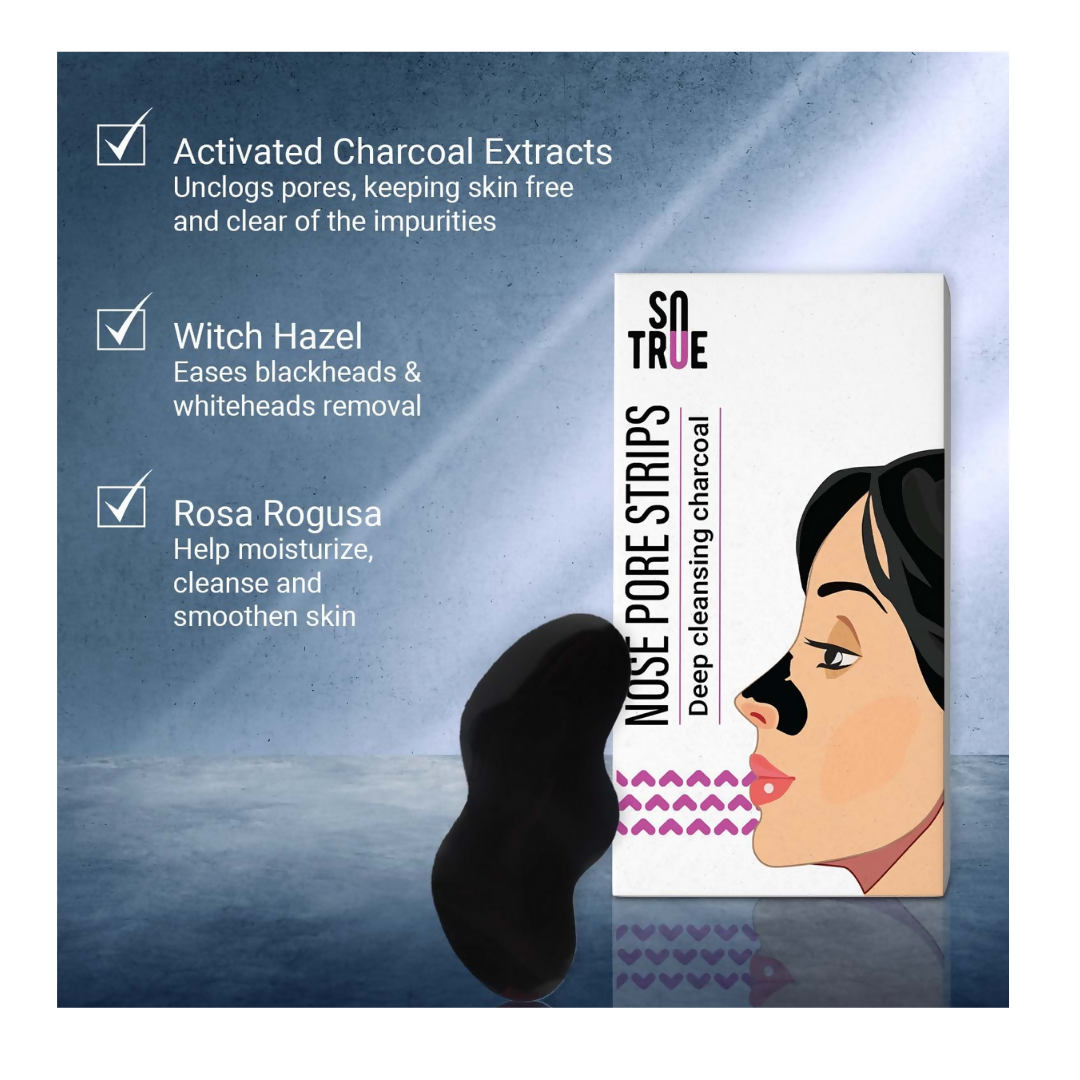 Sotrue Charcoal Nose Pore Deep Cleansing Strips - Distacart