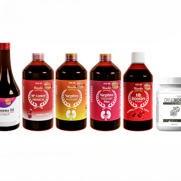 Uveda Naturals 5-in-1 & Creatnorm Sugar Free Combo - Distacart