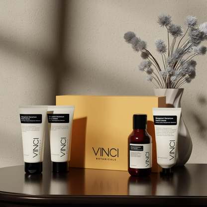 Vinci Botanicals Bergamot Geranium Bath and Body Quad Set - Distacart