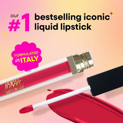 Nykaa Matte To Last ! Transferproof Liquid Lipstick - Mishti -10 - Dista