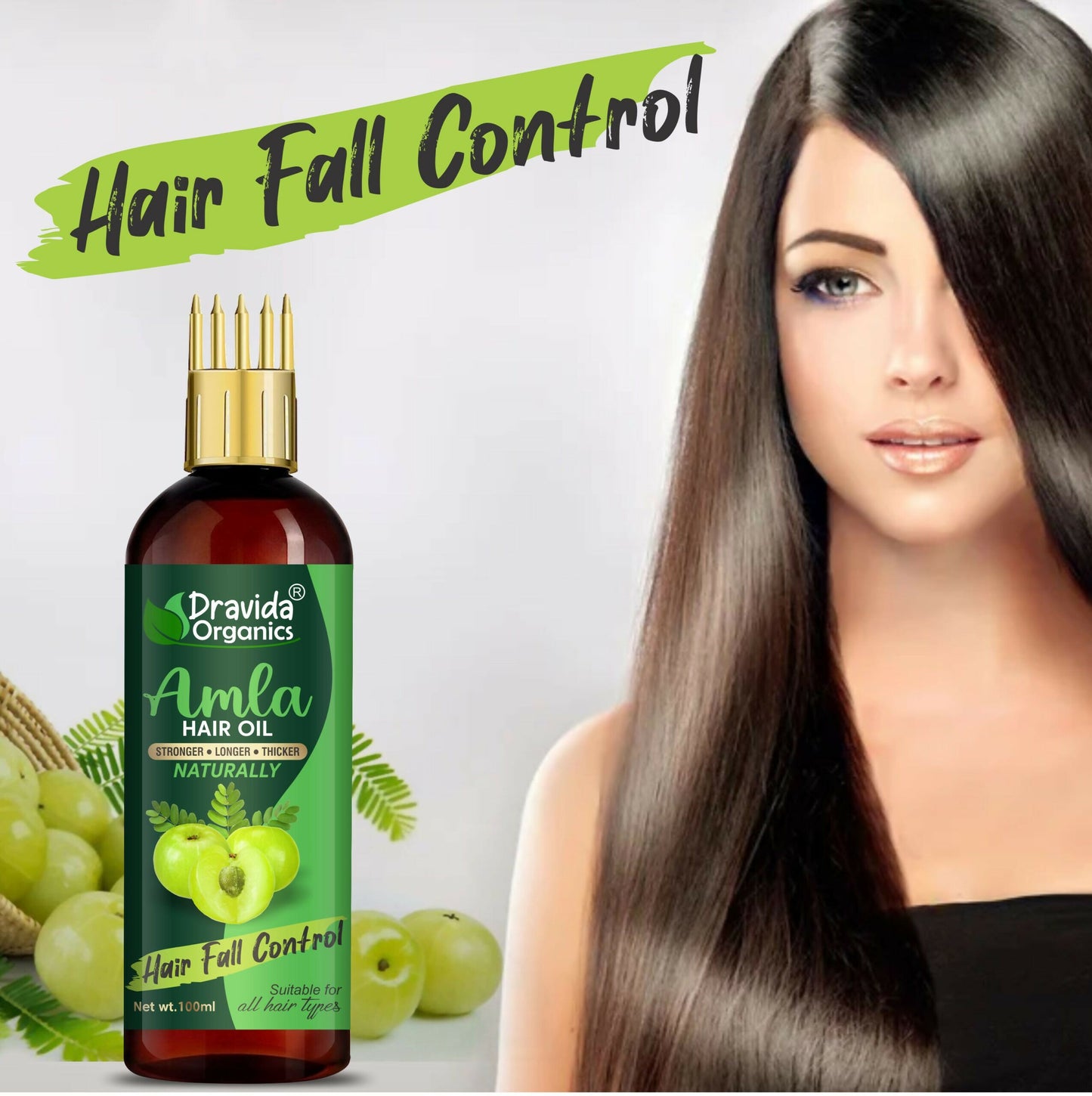Dravida Organics Amla Hair Oil – Pure Cold Pressed - Dista