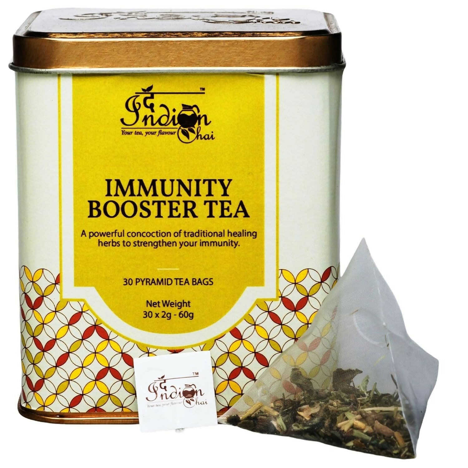 The Indian Chai - Immunity Booster Tea 30 Pyramid Tea Bags - Distacart