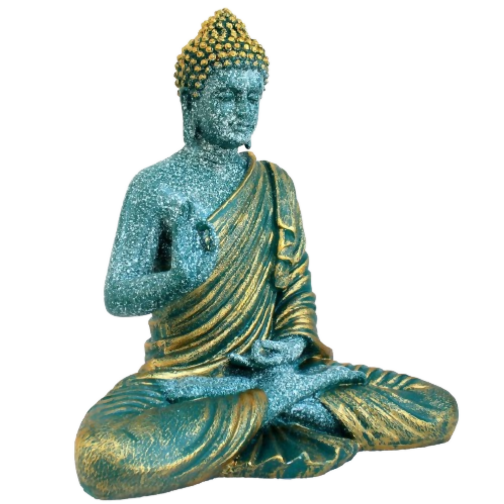 ESPLANADE Resin Meditating Buddha Showpiece - Dista