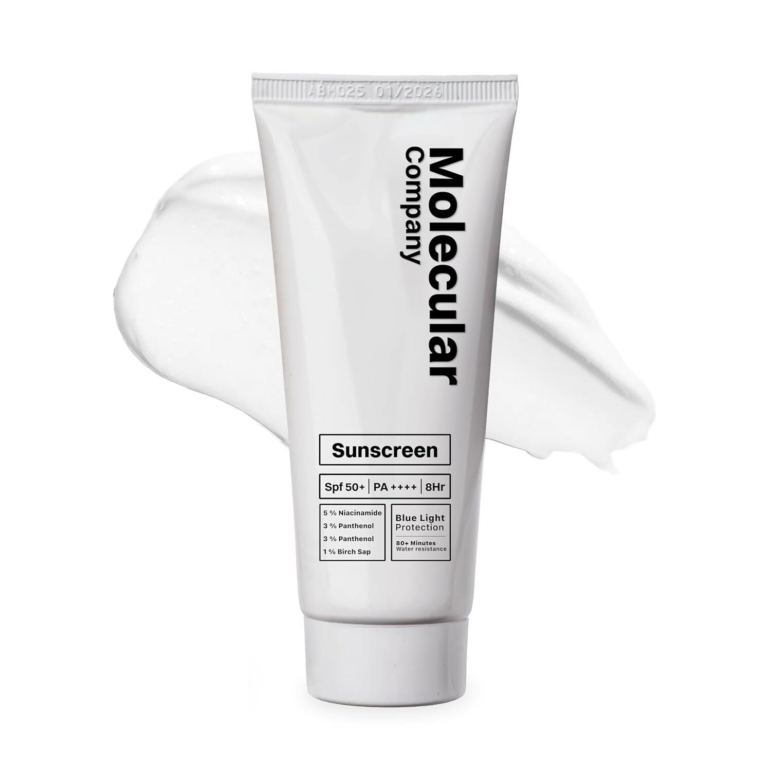 Molecular Company SPF 50+ Pa++++ 5% Niacinamide 3% Panthenol Sunscreen - Distacart