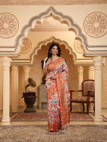 Thumbnail for Astita Linen Cotton(Woven Work) Multicolour Saree