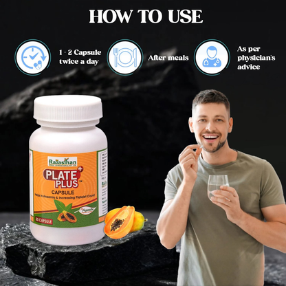 Rajasthan Herbals Plate Plus Capsules - Distacart