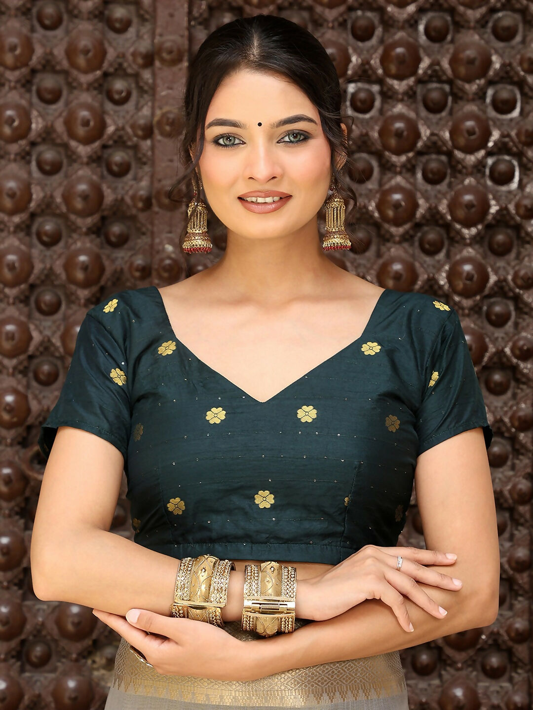 Astita Grey Cotton Saree