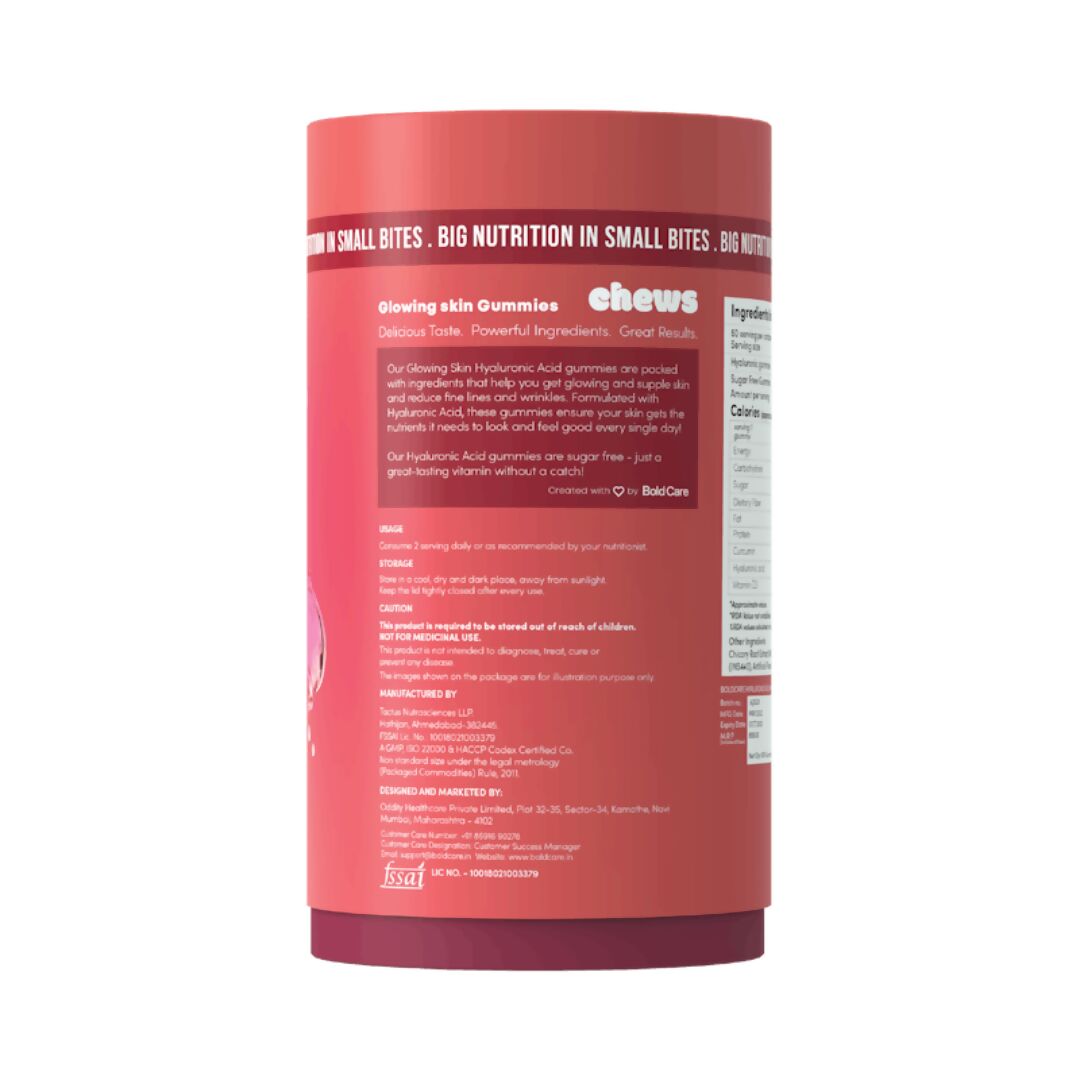 Bold Care Chews Glowing Skin Gummies - Distacart