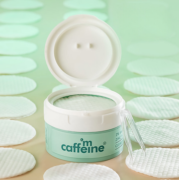 mCaffeine 2% Salicylic Acid Serum Clear Skin Acne Pads - Acne & Oil Control with Matcha Tea - Distacart