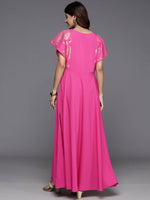 Thumbnail for Ahalyaa Women's Traditional wear Dress - Pink - Distacart