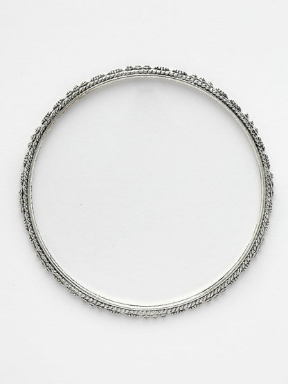 NVR Women's Set of 8 Silver-Toned German Silver Oxidised Bangles - Distacart