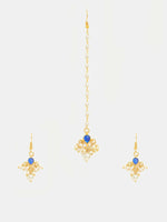 Thumbnail for Ruby Raang Set Of 2 Blue Kundan