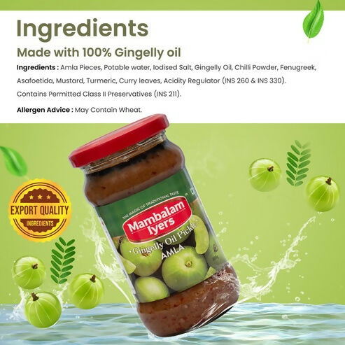 Mambalam Iyers Amla Pickle - Distacart