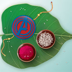 Thumbnail for Indianvibez Avengers Metal Rakhi with Fridge Magnet - Kids Rakhi