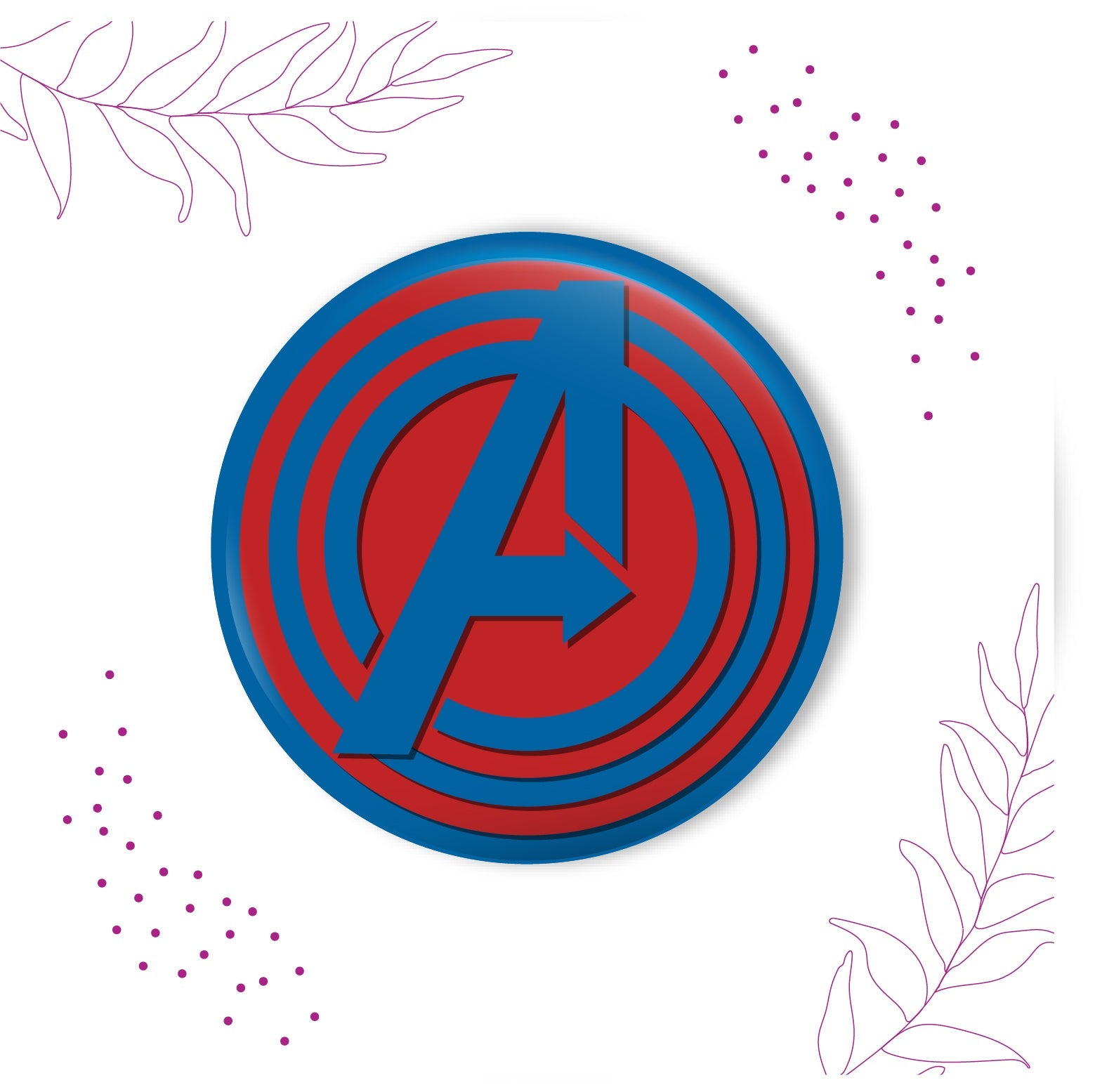 Indianvibez Avengers Metal Rakhi with Fridge Magnet - Kids Rakhi