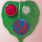 Thumbnail for Indianvibez Avengers Metal Rakhi with Fridge Magnet - Kids Rakhi