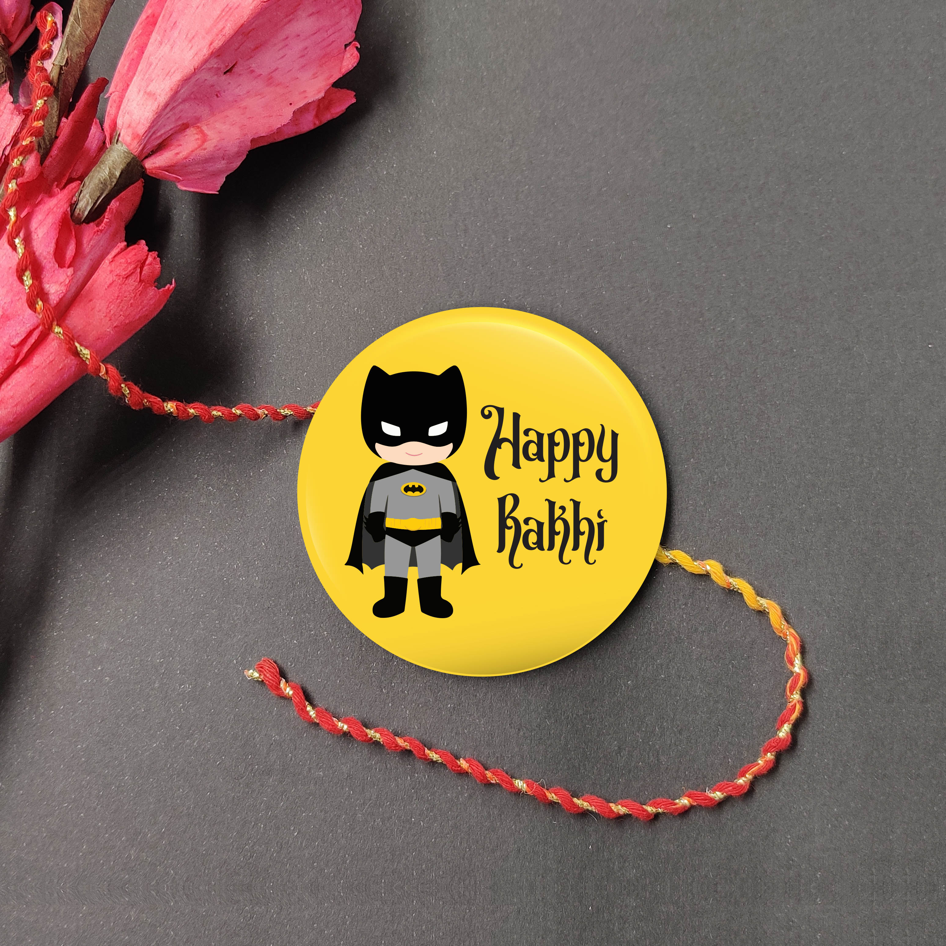 Indianvibez Batman Metal Rakhi with Fridge Magnet - Kids Rakhi - Distacart
