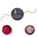 Thumbnail for Indianvibez Brother is Superhero Metal Rakhi with Fridge Magnet - Kids Rakhi