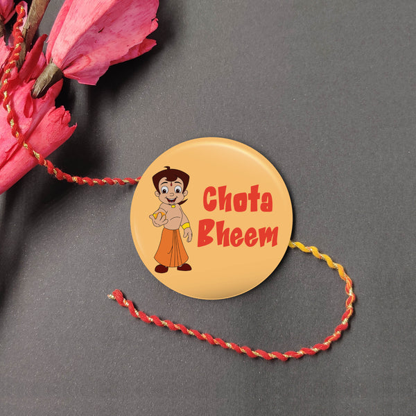 Indianvibez Chota Bheem Metal Rakhi with Fridge Magnet - Kids Rakhi