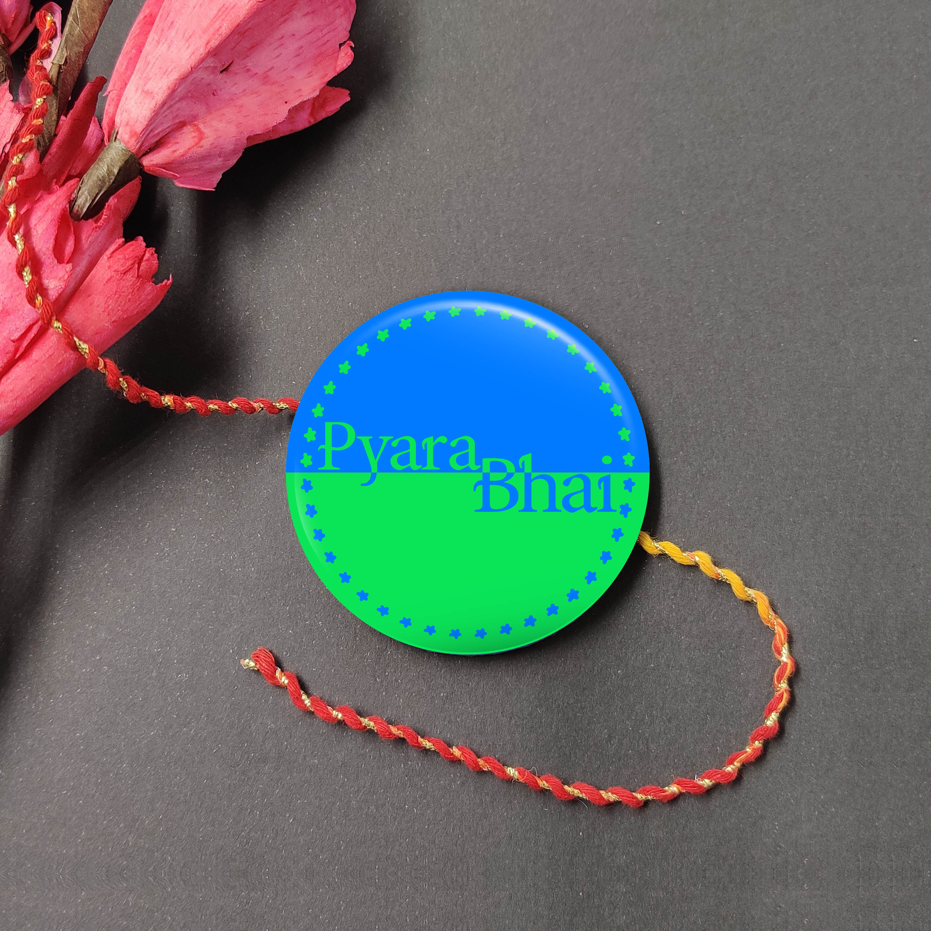 Indianvibez Pyara Bhai Metal Rakhi with Fridge Magnet - Kids Rakhi