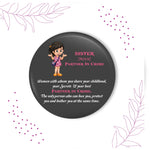 Thumbnail for Indianvibez Sister Metal Rakhi/Lumba with Fridge Magnet - Kids Rakhi