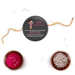 Thumbnail for Indianvibez Sister Metal Rakhi/Lumba with Fridge Magnet - Kids Rakhi