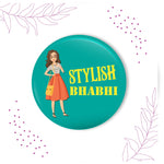 Thumbnail for Indianvibez Stylish Bhabhi Metal Rakhi/Lumba with Fridge Magnet - Kids Rakhi