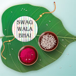 Thumbnail for Indianvibez Swag Wala Bhai Metal Rakhi with Fridge Magnet - Kids Rakhi