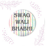 Thumbnail for Indianvibez Swag Wali Bhabhi Metal Rakhi/Lumba with Fridge Magnet - Kids Rakhi
