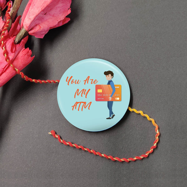 Indianvibez You are my ATM Metal Rakhi with Fridge Magnet - Kids Rakhi - Distacart