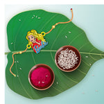 Thumbnail for Indianvibez Barbie Wooden Rakhi - Kids Rakhi