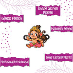 Thumbnail for Indianvibez Lord Hanuman Wooden Rakhi for Brother, Divine & Spiritual Rakhi for Bhai , Bhaiya - Kids Rakhi