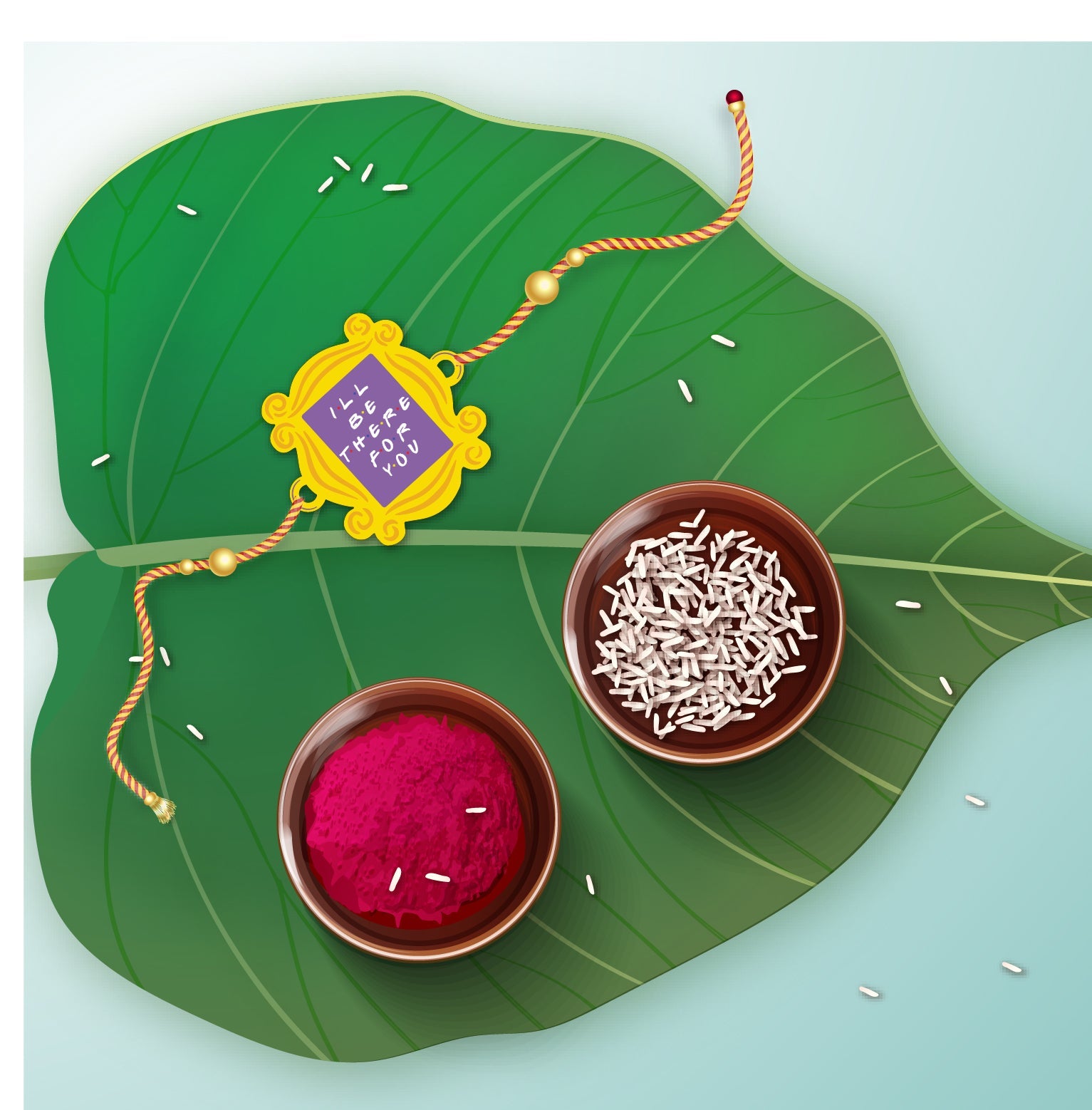 Indianvibez I'll Be There For You Rakhi for Brother , Friends Theme Rakhi India - Kids Rakhi