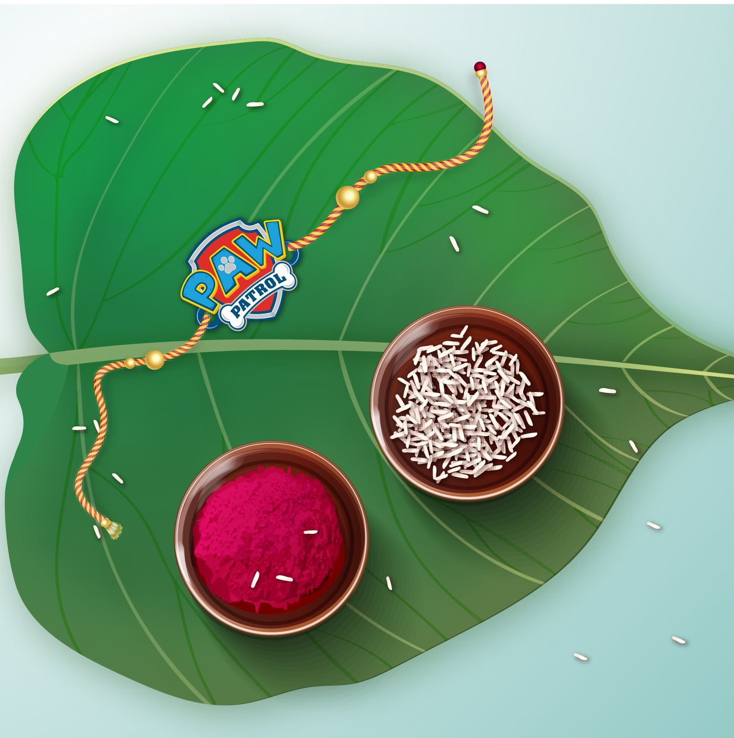 Indianvibez Paw Patrol Wooden Rakhi for Kids, Cartoon Rakhi - Kids Rakhi