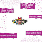 Thumbnail for Indianvibez Powerpuff Girls Wooden Rakhi, Cute Rakhi Lumba for Sister, Bhabhi - Kids Rakhi