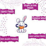 Thumbnail for Indianvibez Rabbit Wooden Rakhi, Cute Animal Rakhi - Kids Rakhi