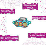 Thumbnail for Indianvibez Radio Wooden Rakhi, Quirky Retro Rakhi for Brother - Kids Rakhi