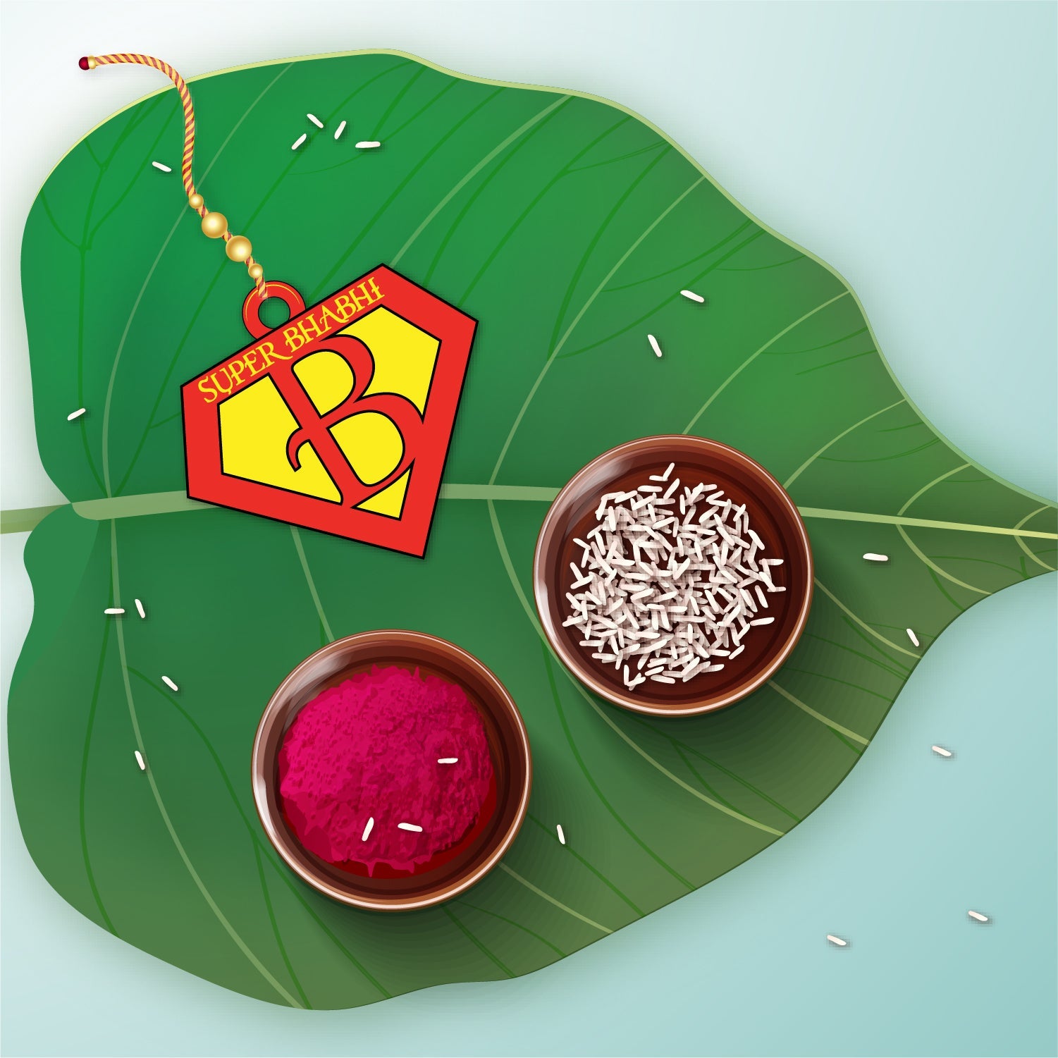 Indianvibez Coffee Wooden Rakhi, Foodie Rakhi for Coffee Lover Brother - Kids Rakhi