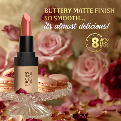 Faces Canada Comfy Matte Velvet Touch Lipstick - Rose Macaron 09 - Distacart