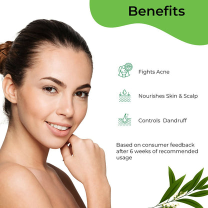 Pilgrim Australian Tea Tree Essential Oil For Hair, Skin Care, Acne & Pimples - Distacart